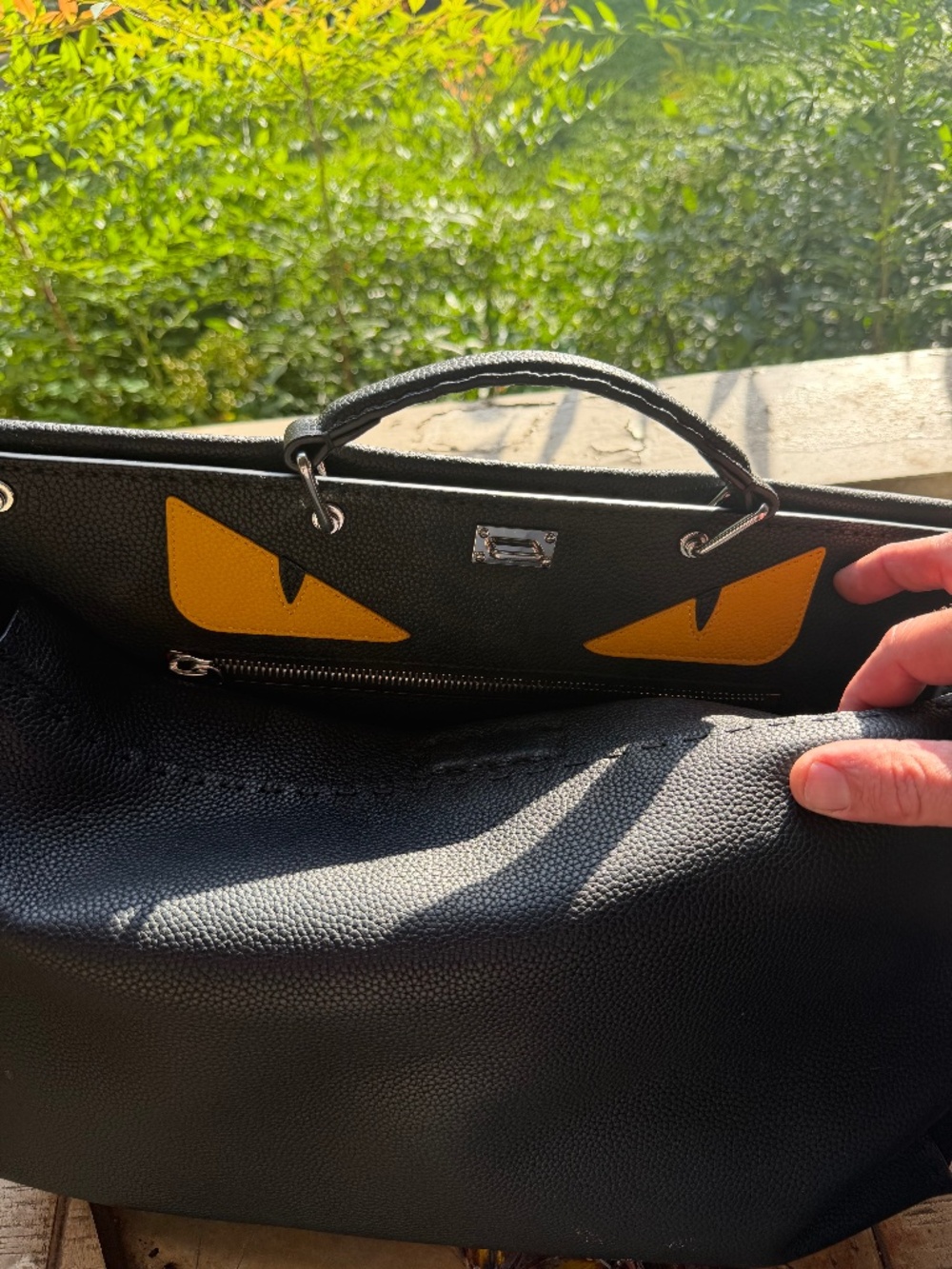 Fendi Selleria Monster Eyes Large Peekaboo Bag